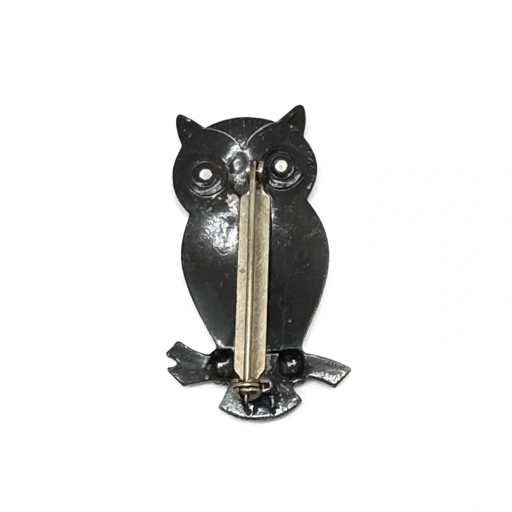 Vintage Copper Owl Brooch by Bell Trading - Picture 6 of 10